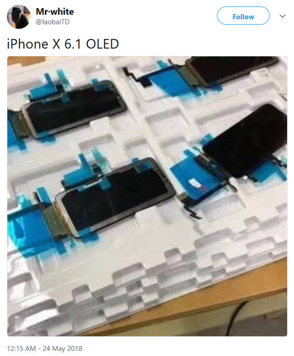 Hình ảnh màn hình rò rỉ của iPhone 9