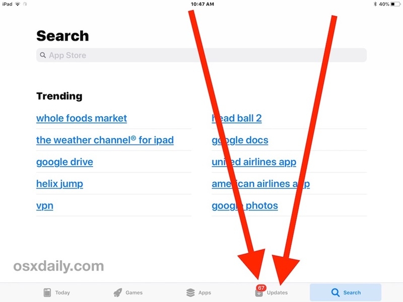 Cách update 1 phát toàn bộ app và game trên iPhone/iPad - Bước 2 Cách update 1 phát toàn bộ app và game trên iPhone/iPad - Bước 2