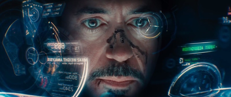 Kính AR trong Iron Man