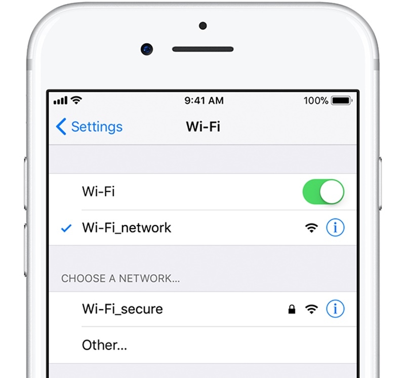 Xem lại kết nối WiFi Xem lại kết nối WiFi
