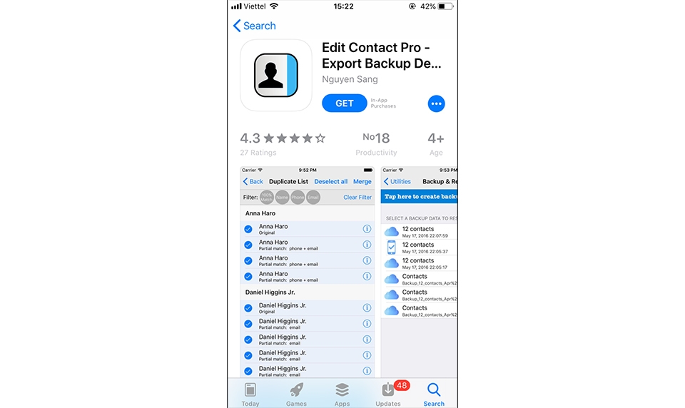 Chuyển đổi danh bạn SIM 11 số sang 10 số trên iPhone (Ảnh 2) Chuyển đổi danh bạn SIM 11 số sang 10 số trên iPhone (Ảnh 2)