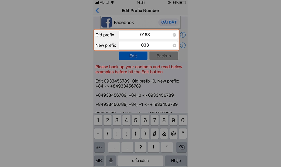 Chuyển đổi danh bạn SIM 11 số sang 10 số trên iPhone (Ảnh 4) Chuyển đổi danh bạn SIM 11 số sang 10 số trên iPhone (Ảnh 4)