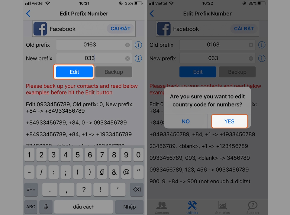 Chuyển đổi danh bạn SIM 11 số sang 10 số trên iPhone (Ảnh 5) Chuyển đổi danh bạn SIM 11 số sang 10 số trên iPhone (Ảnh 5)
