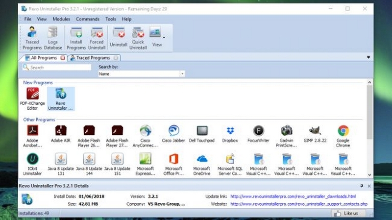 phần mềm gỡ cài đặt Revo Uninstaller