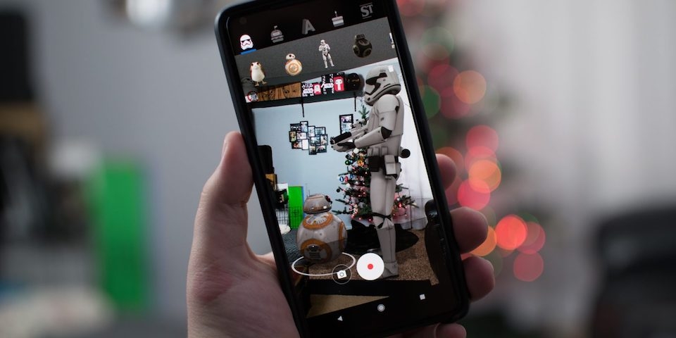 ARCore trên smartphone Android.