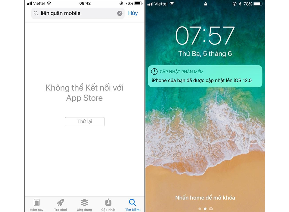 Người dùng Việt Nam không vào được App Store trên iOS 12 (Ảnh 2)