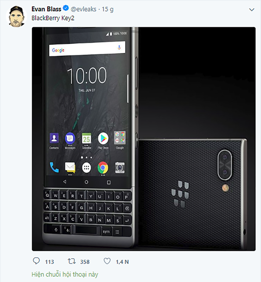 ảnh báo chí BlackBerry KEY2 (ảnh 1)