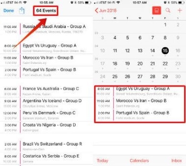 Đồng bộ hoá lịch World Cup 2018 trên iPhone: Đồng bộ hoá lịch World Cup 2018 trên iPhone: