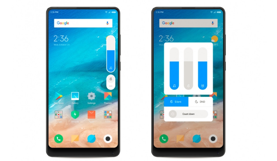 Những điểm cải tiến nổi bật có trên hệ điều hành MIUI 10 Thay đổi giao diện của thanh trượt thay đổi âm lượng, độ sáng màn hình.