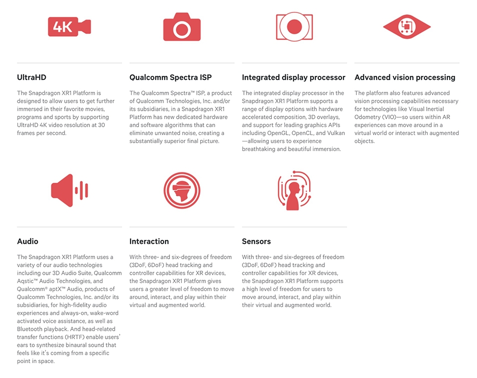 Snapdragon 845, 850, 710 và XR1 05
