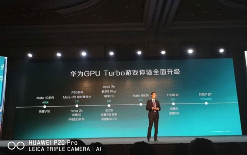 Huawei công bố lộ trình update công nghệ GPU Turbo