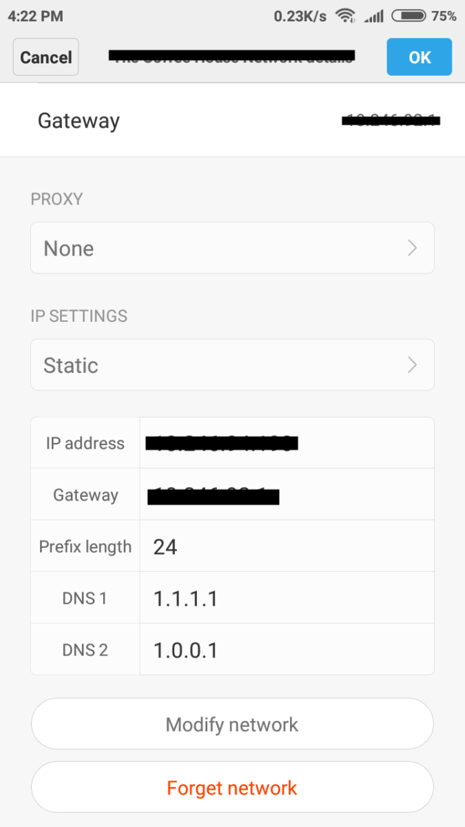 Cách đổi DNS CloudFlare trên Android