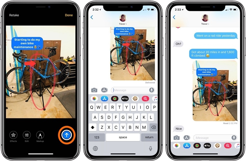 Cách dùng iMessage iOS 12 để chỉnh sửa ảnh nâng cao - Hình 7