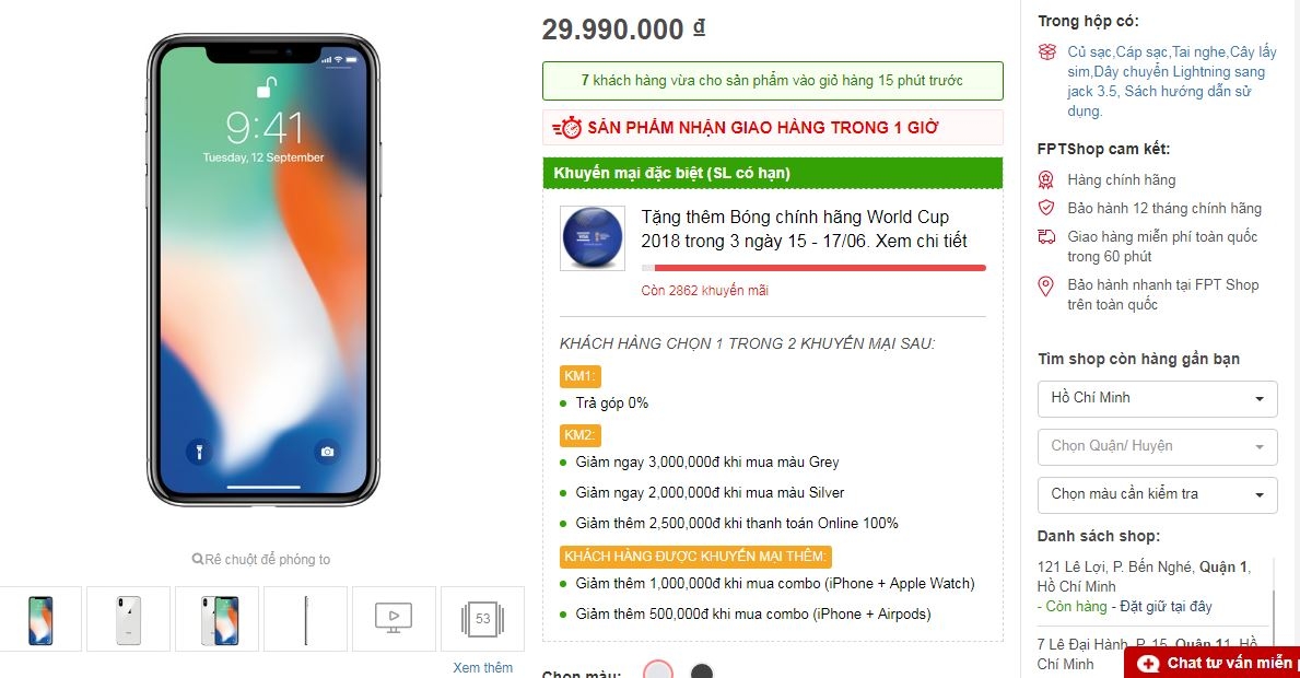 Siêu phẩm iPhone X giảm giá cực sốc, lên tới 6 triệu đồng
