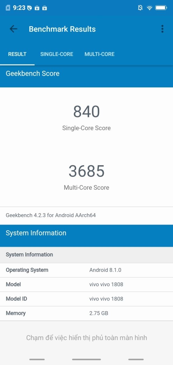 Đánh giá hiệu năng Vivo Y81: Helio P22, RAM 3GB có đủ mạnh để chơi game?