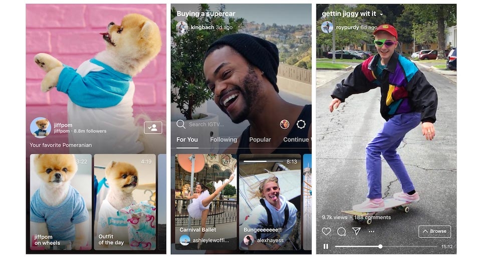 Instagram ra mắt tính năng IGTV sau khi cán mốc 1 tỷ người dùng Giao diện của tính năng IGTV.