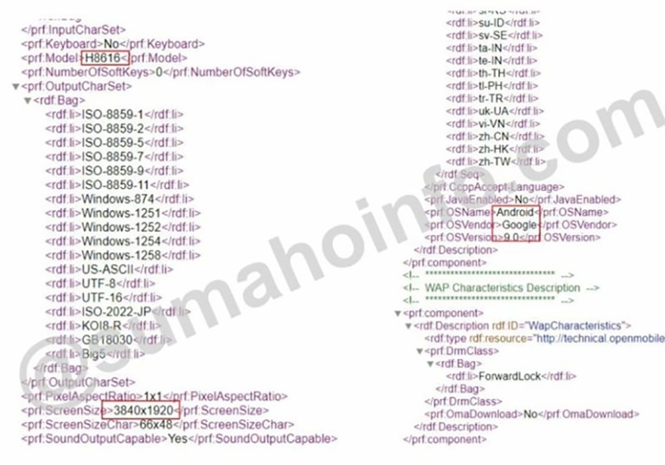 Rò rỉ thông tin Xperia XZ3 Premium Rò rỉ thông tin Xperia XZ3 Premium