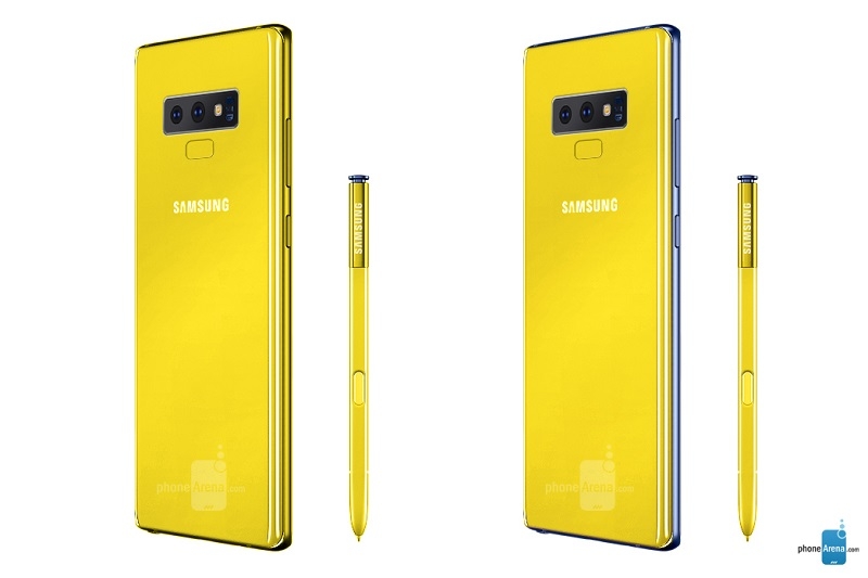 Galaxy Note 9 sẽ có thêm màu vàng bóng bẩy cực hấp dẫn