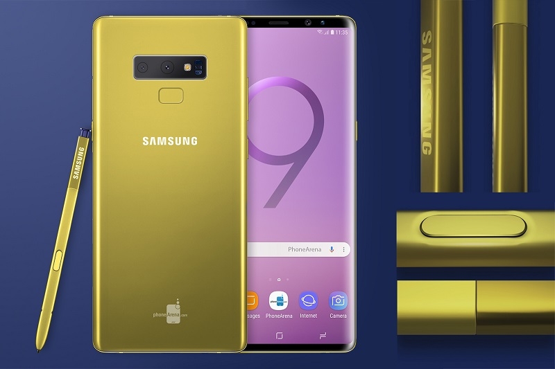 Galaxy Note 9 sẽ có thêm màu vàng bóng bẩy cực hấp dẫn