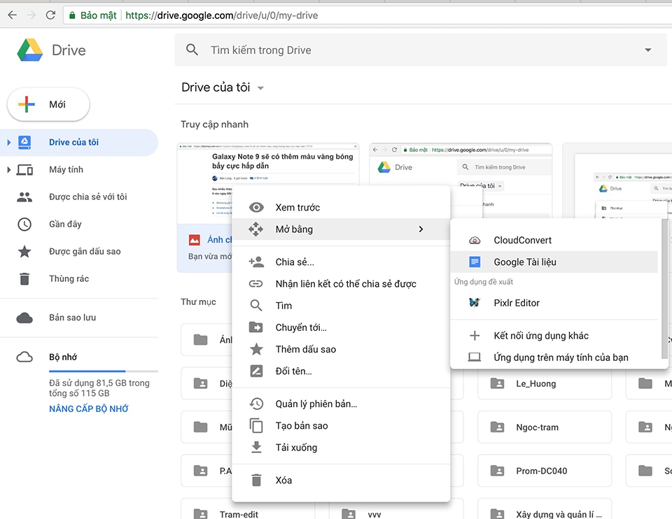 chuyển hình ảnh thành văn bản bằng Google Drive 03
