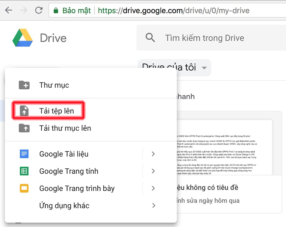 chuyển hình ảnh thành văn bản bằng Google Drive 02
