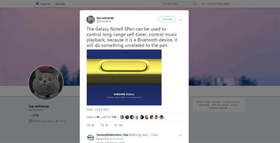 Bút Spen trên Galaxy Note 9 sẽ có cải tiến lớn (ảnh 1)