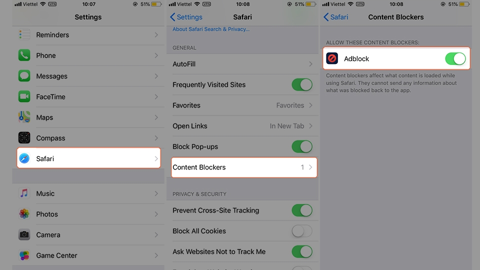 Chặn quảng cáo hiệu quả trên iPhone với Adblock Mobile (Ảnh 4) Chặn quảng cáo hiệu quả trên iPhone với Adblock Mobile (Ảnh 4)