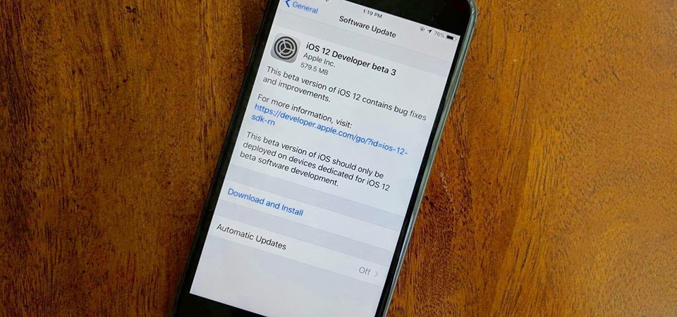 Apple tung ra bản cập nhật iOS 12 beta 3 Apple tung ra bản cập nhật iOS 12 beta 3