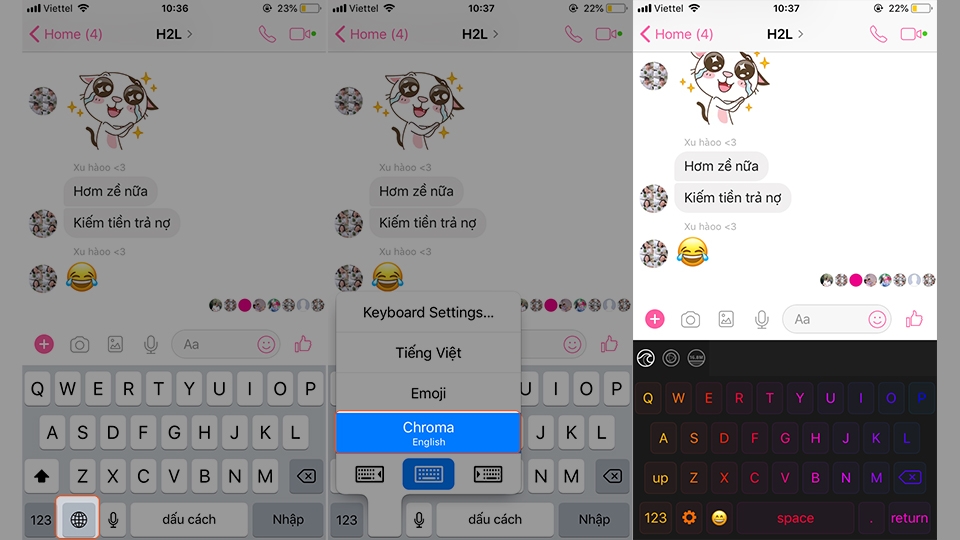 Mang giao diện bàn phím LED chuyển màu cực chất lên iPhone (Ảnh 5)