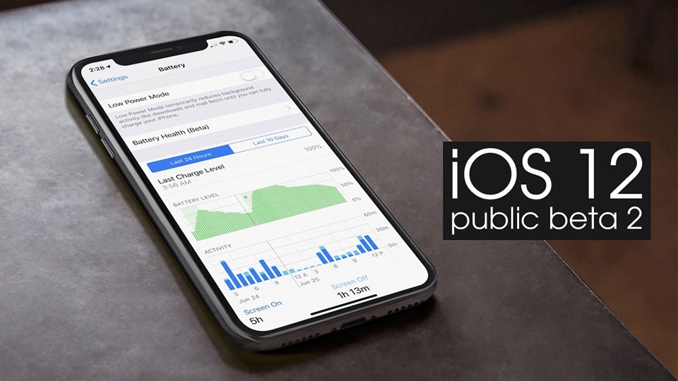 iOS 12 public beta 2