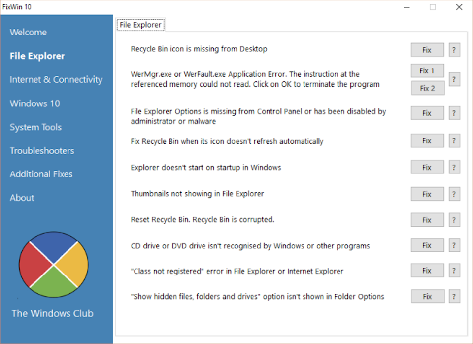 5 công cụ sửa lỗi Windows miễn phí mà bạn nên dùng Công cụ FixWin 10.