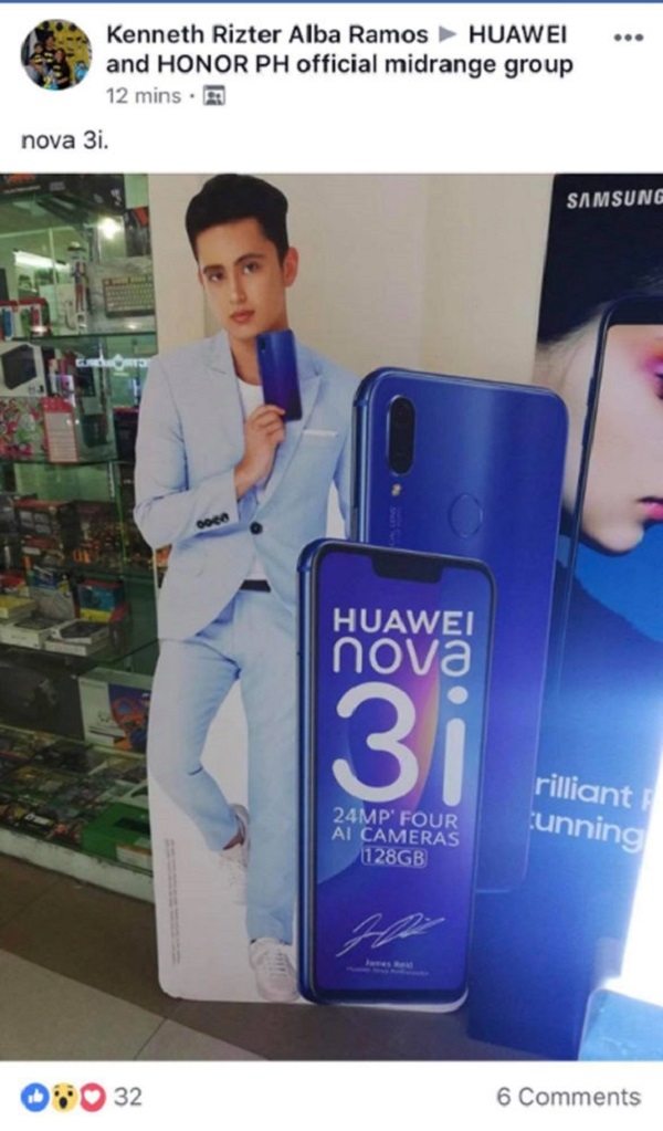 Hình ảnh được đăng tải cho thấy Huawei Nova 3i đang sắp sửa được ra mắt tại Philippines Hình ảnh được đăng tải cho thấy Huawei Nova 3i đang sắp sửa được ra mắt tại Philippines