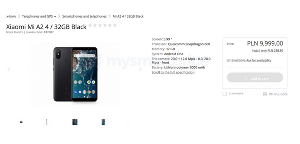 Xiaomi Mi A2 Xiaomi Mi A2