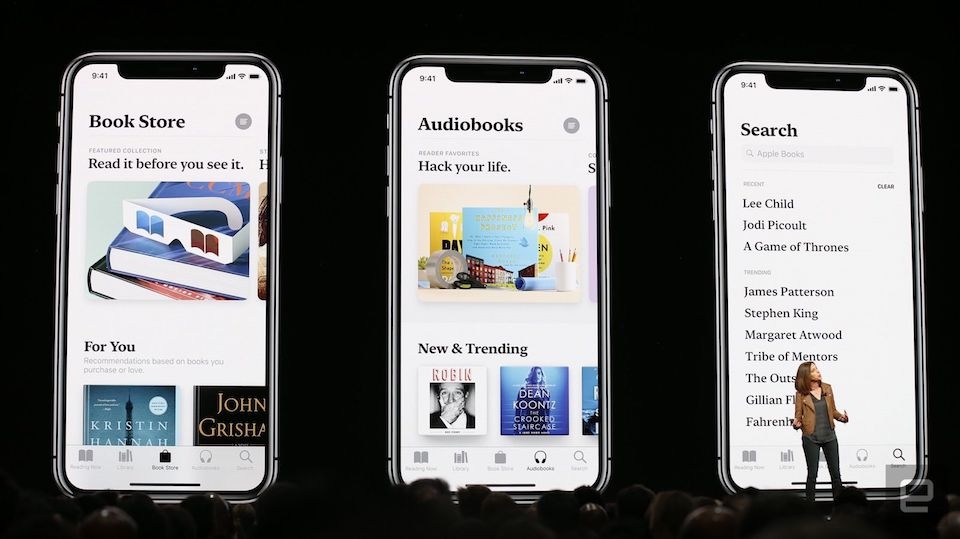 Thay đổi giao diện và đổi tên ứng dụng sách thành Apple Books.