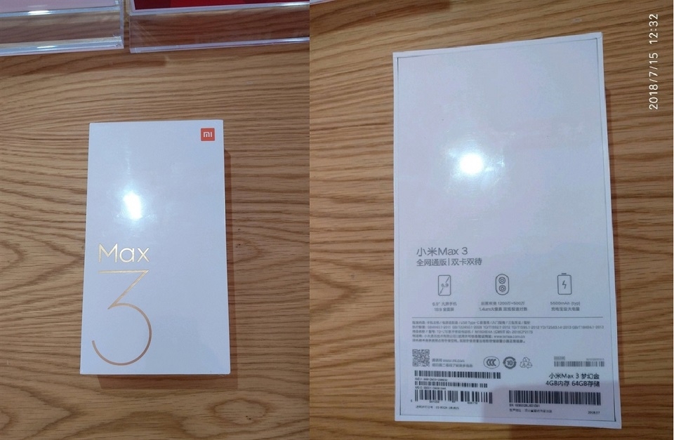 Rò rỉ hộp Xiaomi Mi Max 3 xác nhận cấu hình đầy đủ