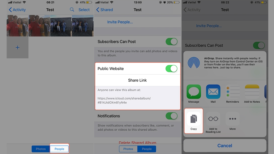 [Hướng dẫn] Chia sẻ album ảnh trên iPhone cho mọi thiết bị khác (Ảnh 4)