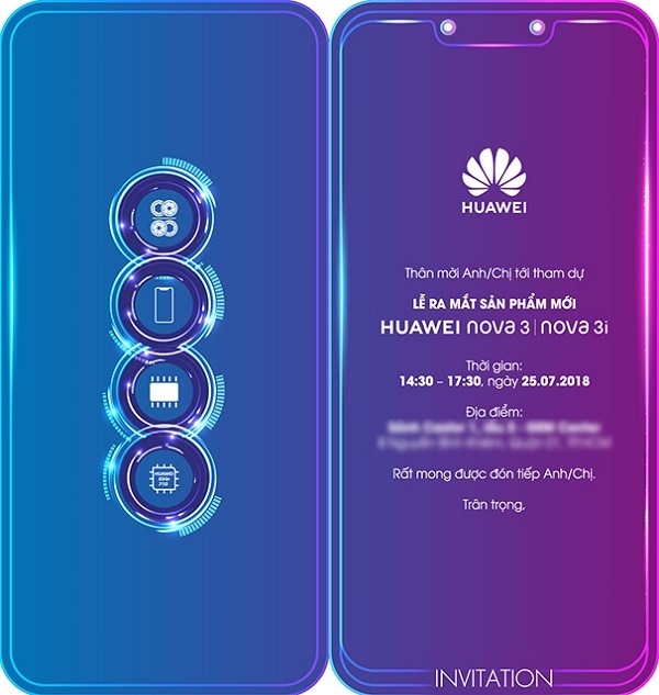 Vé mời Nova 3i