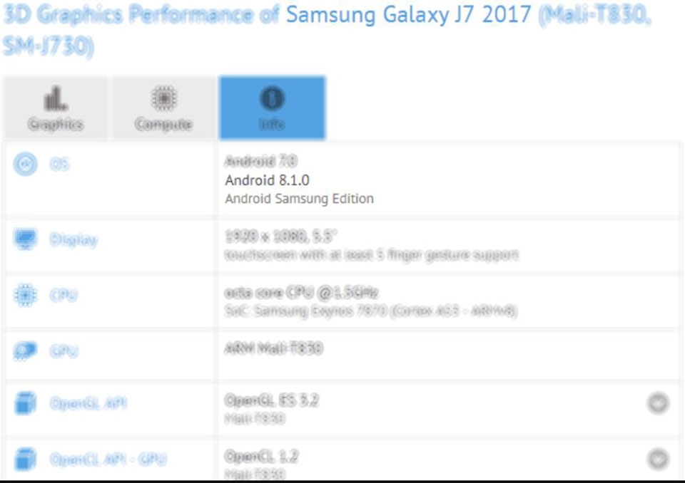 Samsung Galaxy J7 Pro sẽ được lên thẳng Android 8.1 Oreo