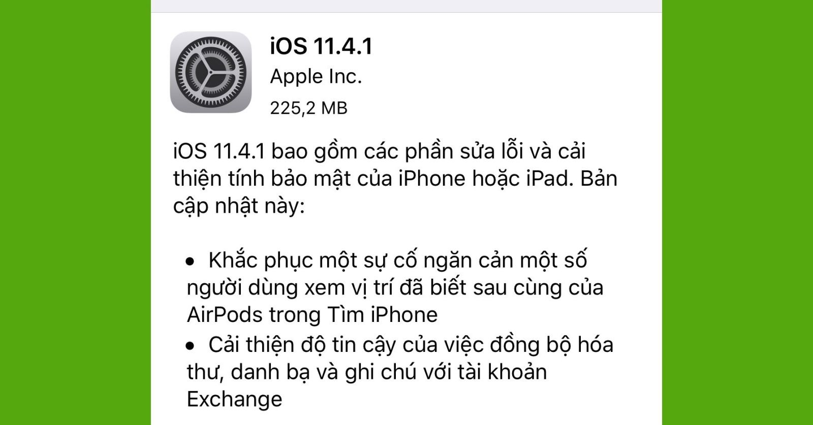 Nên chuẩn bị gì trước khi cập nhật iOS 11.4.1 cho iPhone, iPad? 1