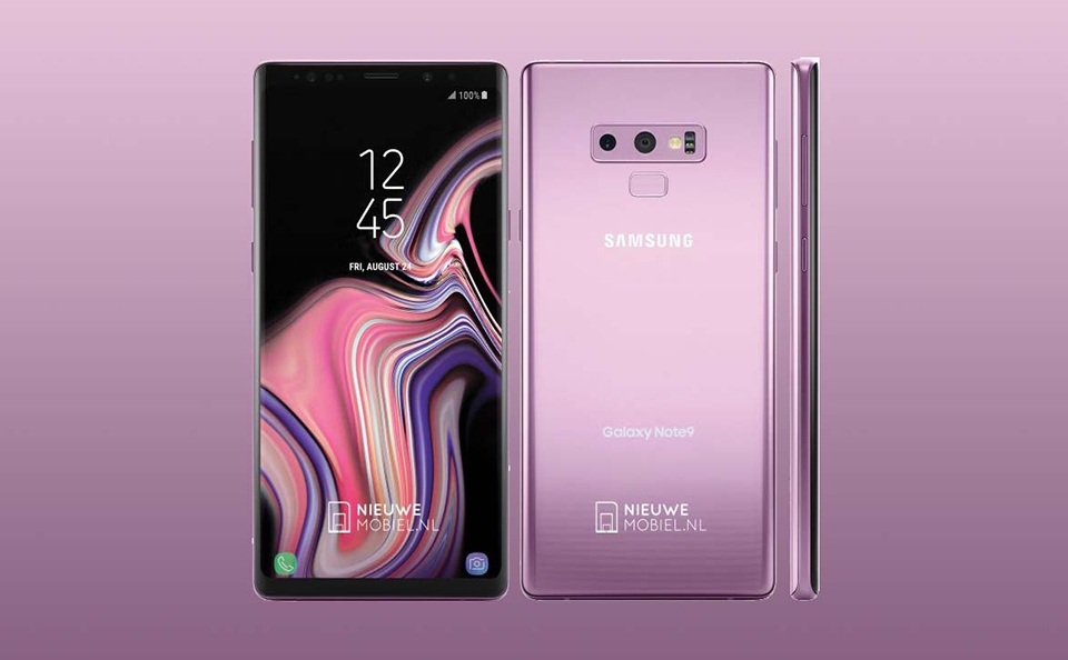 Galaxy Note 9 phiên bản màu tím Galaxy Note 9 phiên bản màu tím