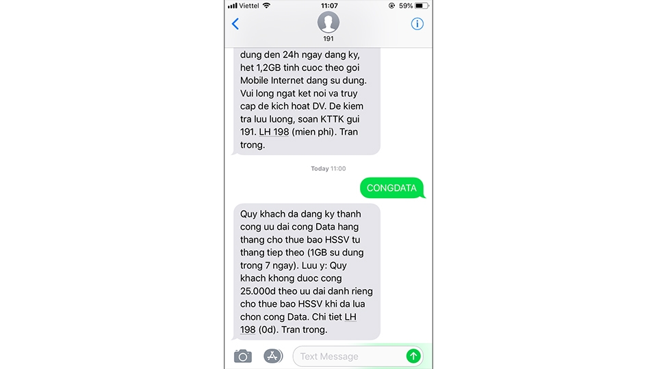 [Viettel] Hướng dẫn đăng ký ưu đãi hàng tháng cho SIM sinh viên (Ảnh 2)