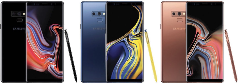 Note 9 sẽ có nhiều màu sắc khác nhau.