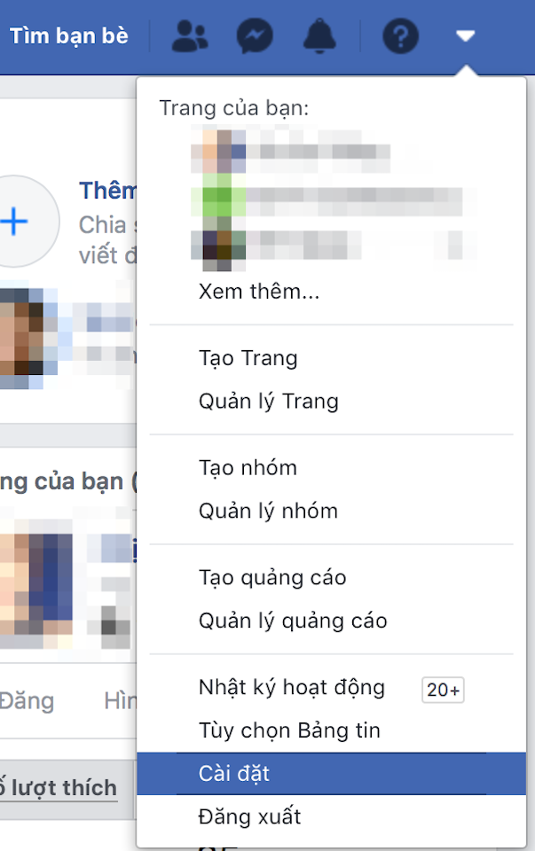 Đây là cách chặn Facebook hiệu quả ngay cả khi đã bị chặn trước Chọn "Cài đặt".