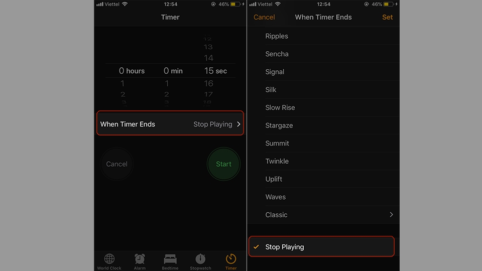 Hẹn giờ đếm ngược thời gian tự động tắt nhạc trên iPhone (Ảnh 3) Hẹn giờ đếm ngược thời gian tự động tắt nhạc trên iPhone (Ảnh 3)