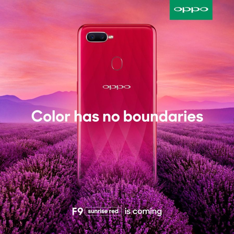 OPPO F9 lộ ảnh teaser chính thức (ảnh 1)