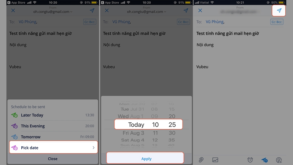 [Thủ thuật] Hẹn giờ gửi email trên iPhone và iPad (Ảnh 4)