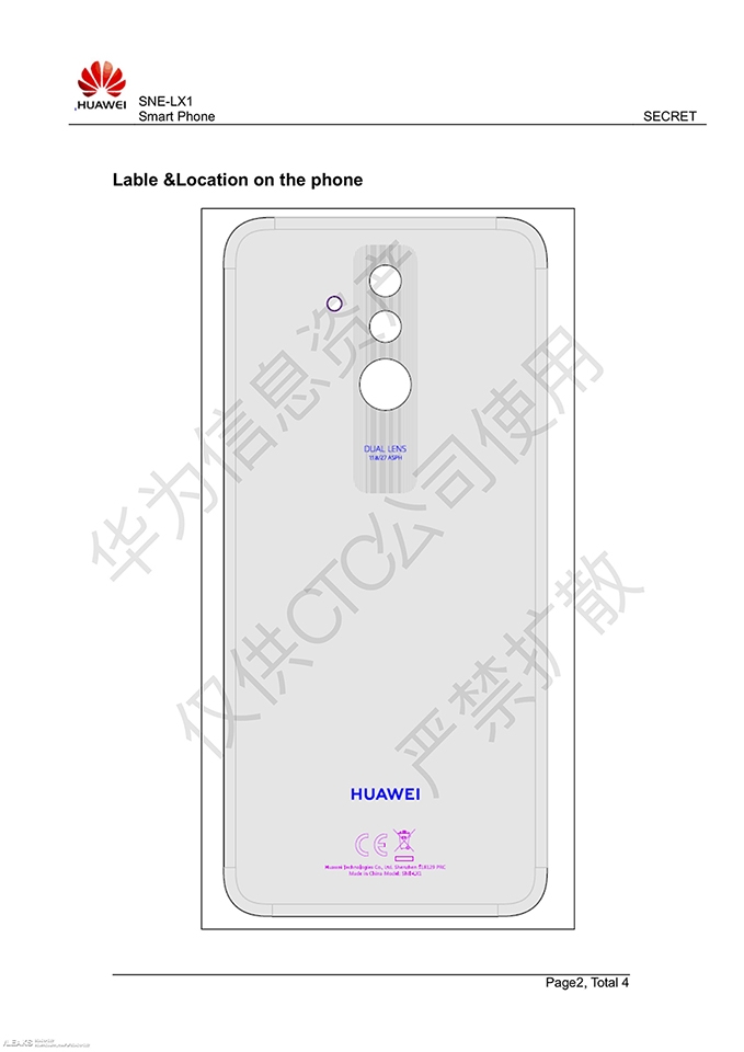 Ảnh nguyên mẫu Huawei Mate 20 Lite Ảnh nguyên mẫu Huawei Mate 20 Lite