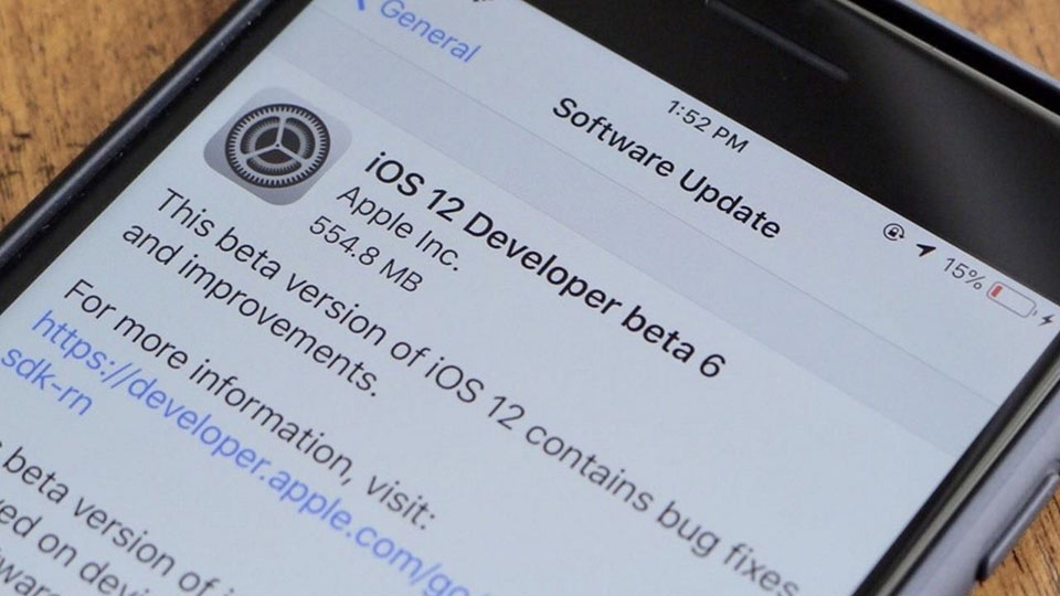 Apple phát hành iOS 12 beta 6 (ảnh 1)