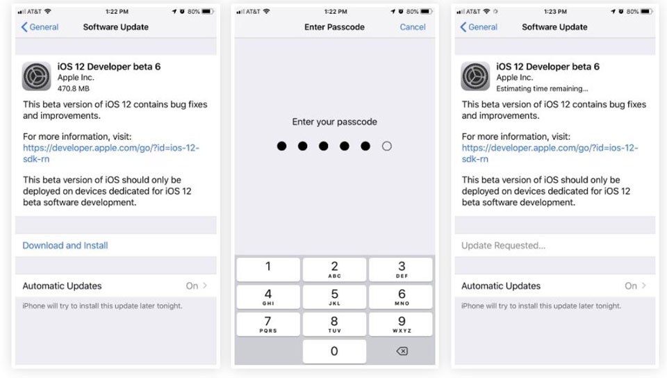 iOS 12 beta 6