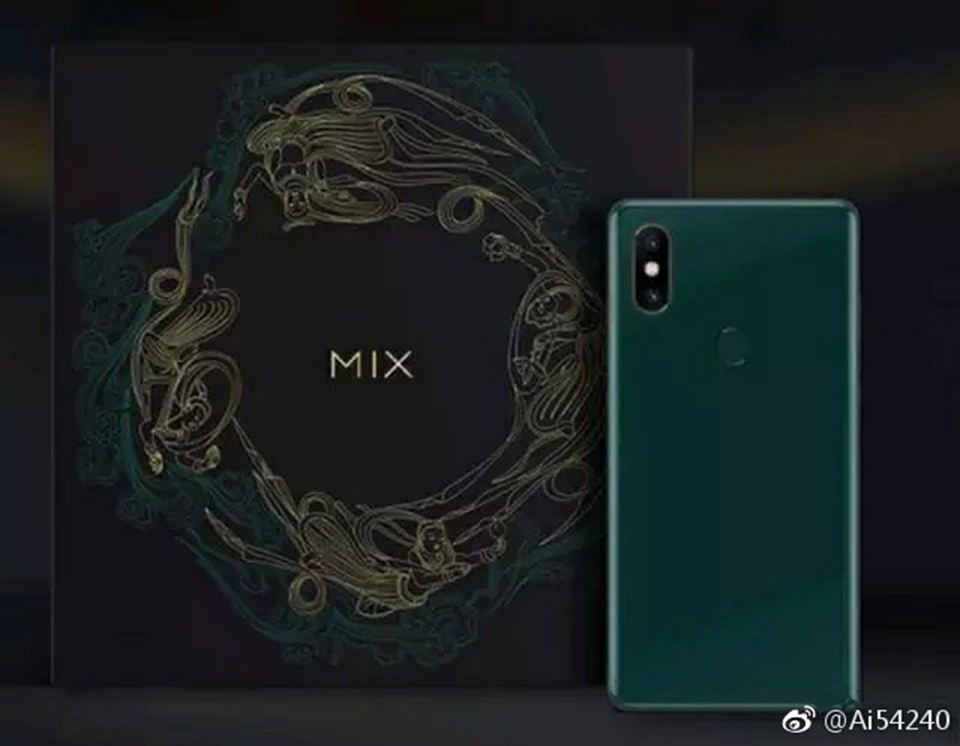 Xiaomi Mi MIX 2S phiên bản xanh lá tuyệt đẹp sắp trình làng 1
